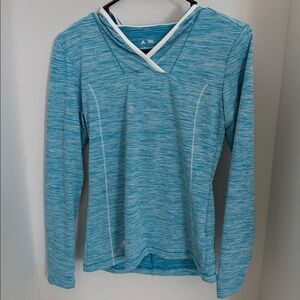 adidas Golf ClimaWarm Space Dye 3-Stripe Hoodie - XS